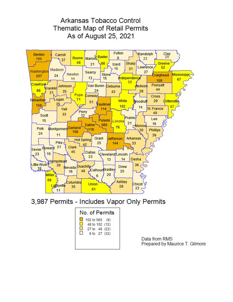 Violation and Stats - Arkansas Tobacco Control